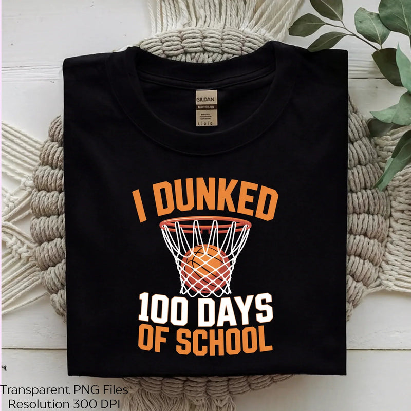 Dunked 100 Days of School Clipart Bundle - CraftNest - Digital Crafting and Art