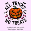 All Tricks No Treats Halloween Clipart Bundle