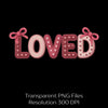 Loved Faux Yarn Valentine Clipart Bundle