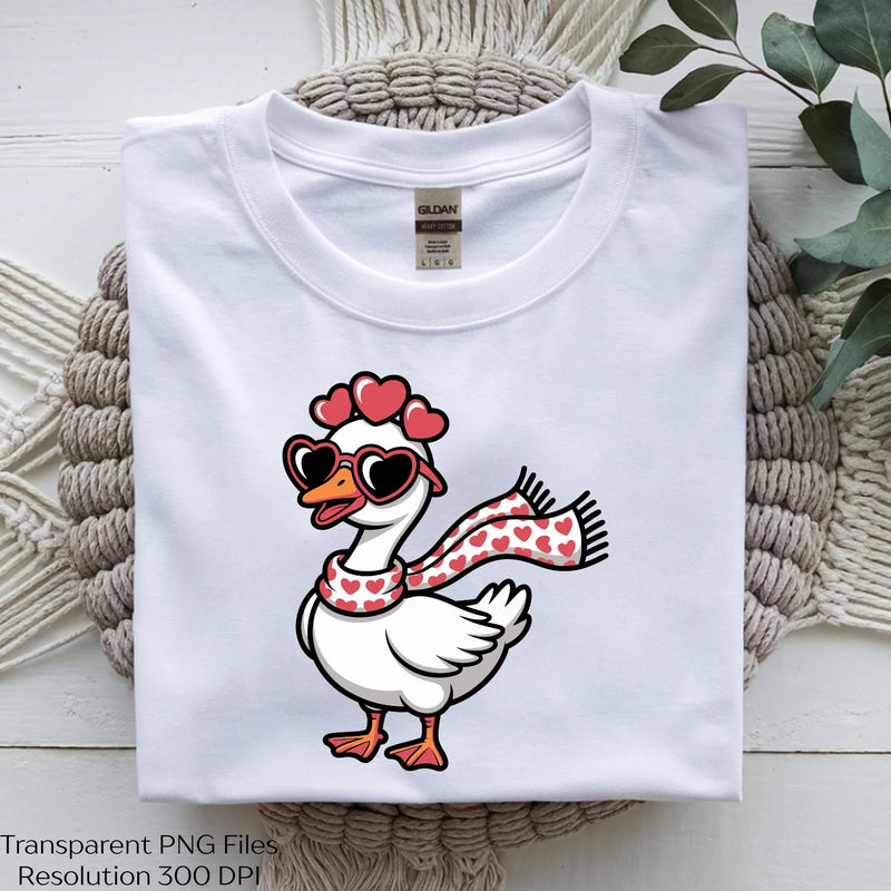 Funny Goose Valentine's Day Clipart Bundle - CraftNest - Digital Crafting and Art