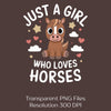 Just a Girl Who Loves Horses Clipart Bundle