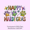 Happy Mardi Gras Dog Clipart Bundle