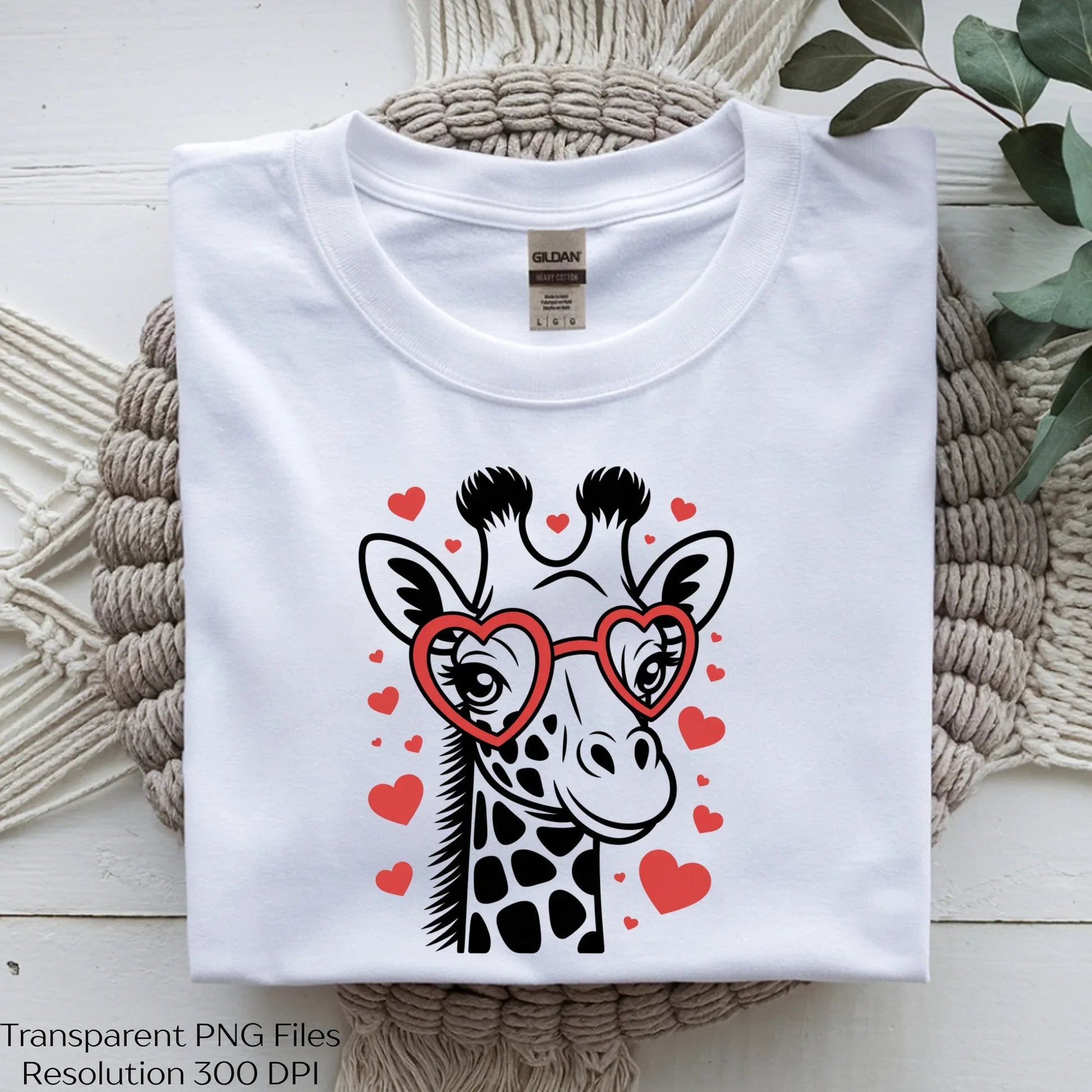 Cute Giraffe Heart Glasses Clipart Bundle - CraftNest - Digital Crafting and Art
