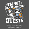 Anti-Procrastination Side Clipart Bundle