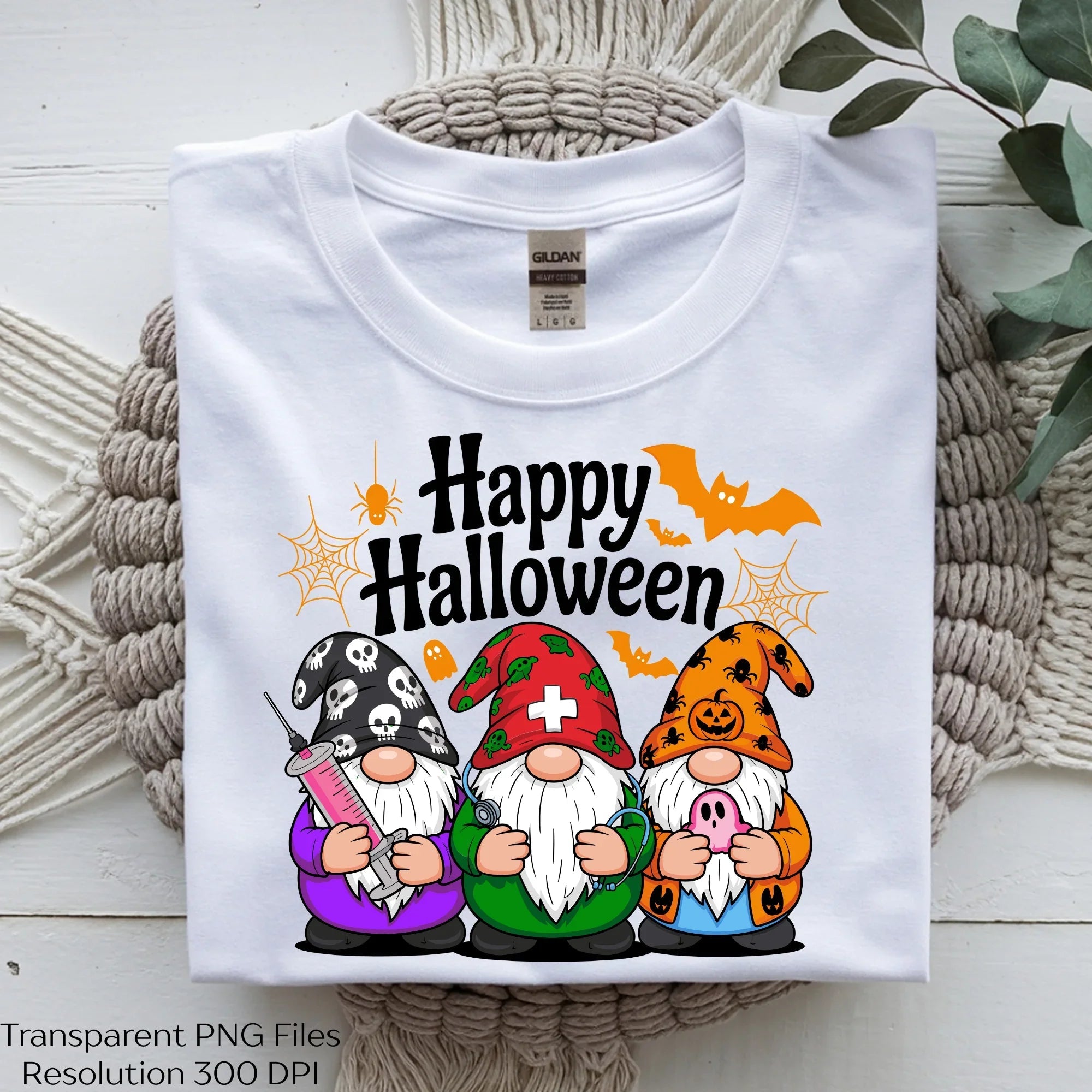 Happy Halloween Gnomes Nurse Spooky SVG Bundle - CraftNest - Digital Crafting and Art