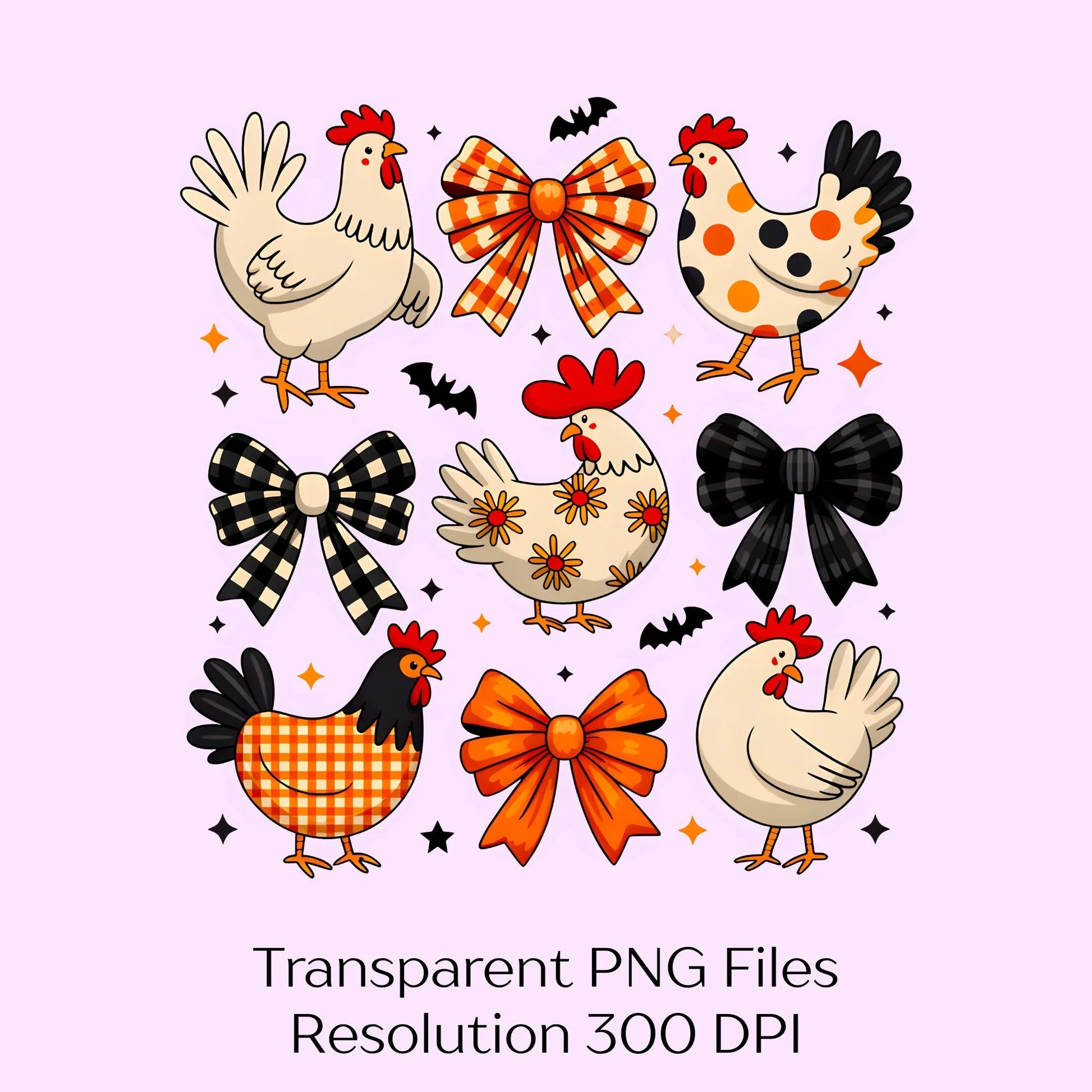 Preppy Coquette Bow Halloween Clipart Bundle - CraftNest - Digital Crafting and Art