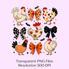 Preppy Coquette Bow Halloween Clipart Bundle - CraftNest - Digital Crafting and Art