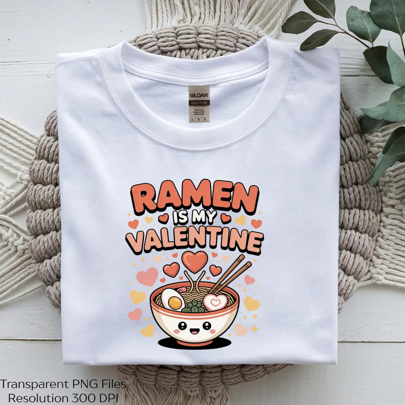 Ramen Is My Valentine Kawaii Clipart Bundle - CraftNest - Digital Crafting and Art