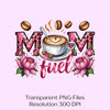 Mom Fuel Coffee Cup Clipart Bundle