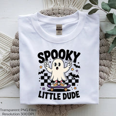 Spooky Little Dude Halloween Shirt SVG Bundle - CraftNest - Digital Crafting and Art
