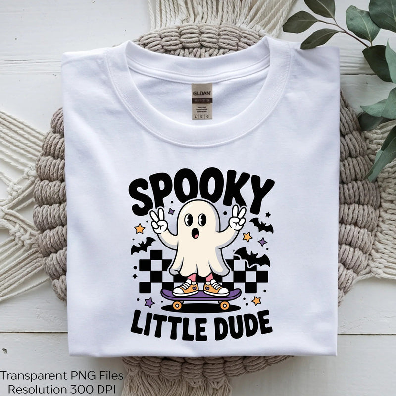 Spooky Little Dude Halloween Shirt SVG Bundle - CraftNest - Digital Crafting and Art
