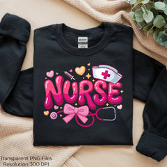 Nurse Coquette Bow Valentine's Day Clipart Bundle - CraftNest - Digital Crafting and Art