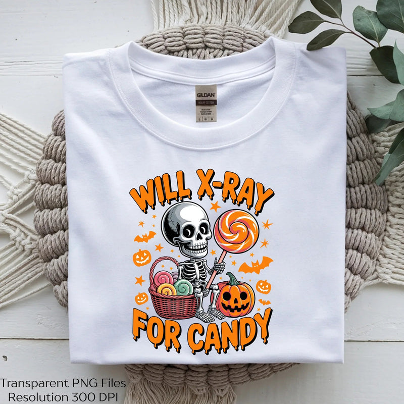 Will Ray for Candy Halloween Skeleton SVG Bundle - CraftNest - Digital Crafting and Art