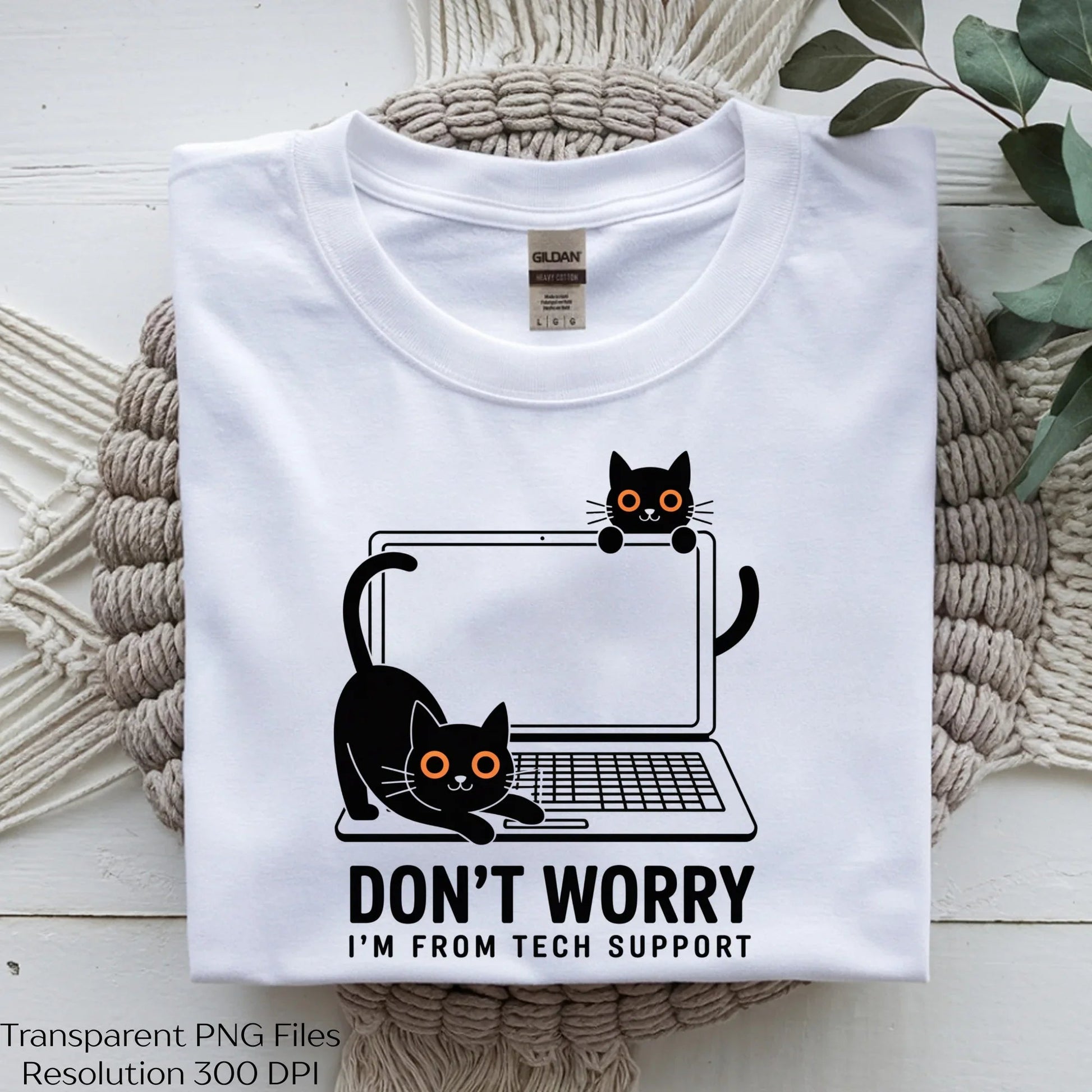 Tech Support Cat Funny Clipart Bundle - CraftNest - Digital Crafting and Art