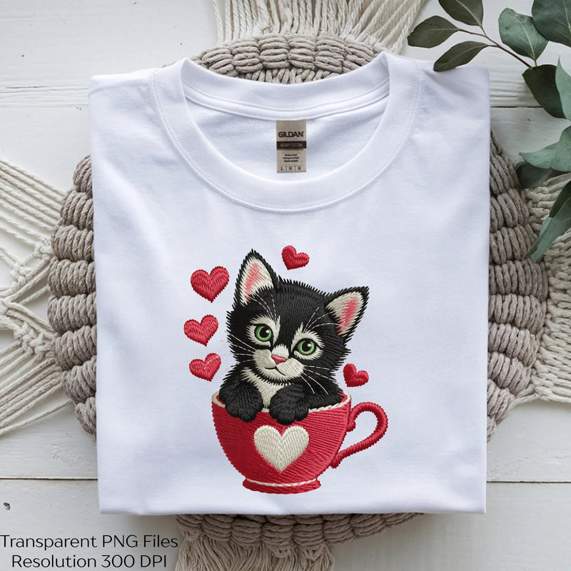 Kitten Heart Valentine Clipart Bundle - CraftNest - Digital Crafting and Art