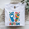 Autism Footprints Puzzle Clipart Bundle