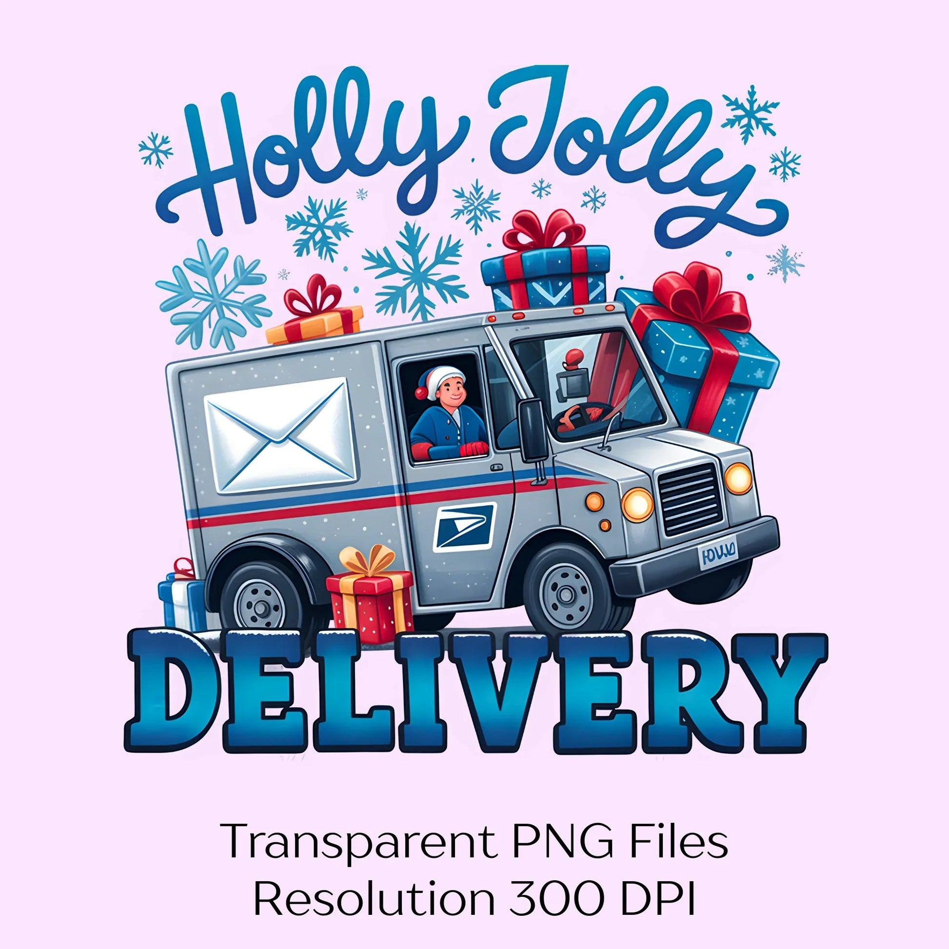Holly Jolly Delivery Christmas Clipart Bundle - CraftNest - Digital Crafting and Art