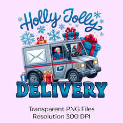 Holly Jolly Delivery Christmas Clipart Bundle - CraftNest - Digital Crafting and Art
