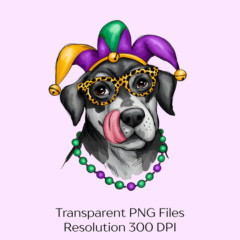 Mardi Gras Dog Crawfish Clipart Bundle - CraftNest - Digital Crafting and Art