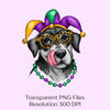 Mardi Gras Dog Crawfish Clipart Bundle