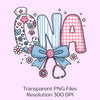 Preppy CNA Nurse Coquette Clipart Bundle