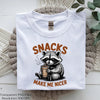 Snacks Make Me Nicer Raccoon Clipart Bundle