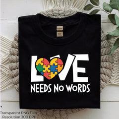 Love Needs No Words Shirt Clipart Bundle - CraftNest - Digital Crafting and Art