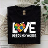 Love Needs No Words Shirt Clipart Bundle