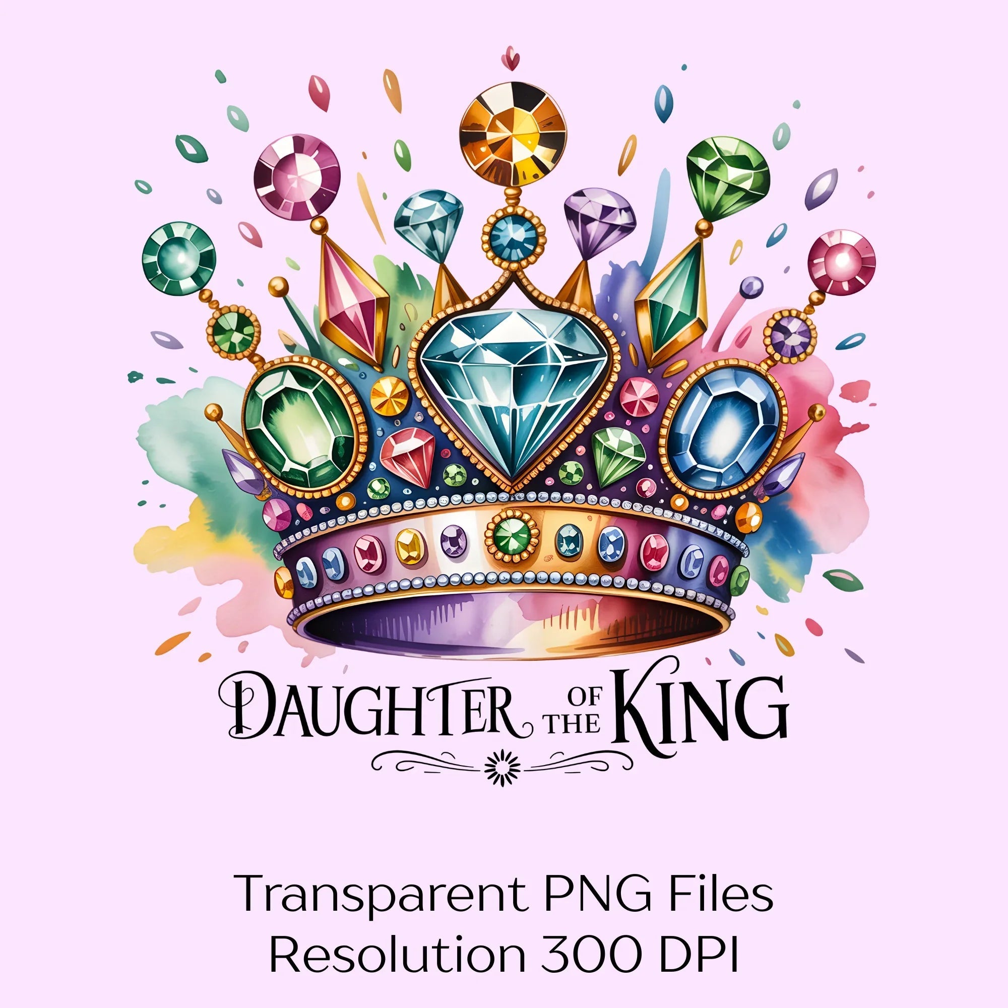 Daughter of the King Christian Clipart Bundle - CraftNest - Digital Crafting and Art