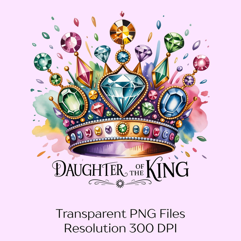 Daughter of the King Christian Clipart Bundle - CraftNest - Digital Crafting and Art