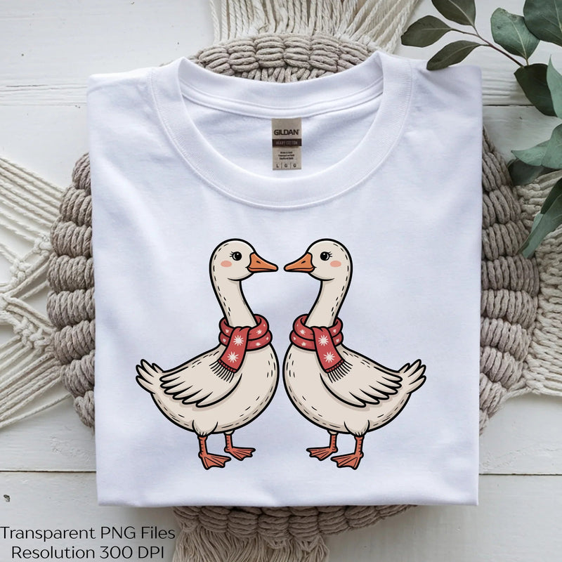 Christmas Goose Clipart Bundle - CraftNest - Digital Crafting and Art