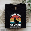 Funny Cat Lover Retro Sunset Clipart Bundle