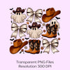 Western Coquette Halloween Clipart Bundle