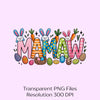 Easter Day Mamaw Bow Happy Clipart Bundle
