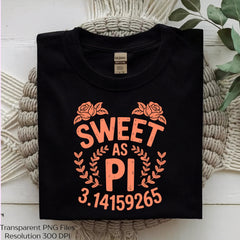 Sweet As Pi Cute Day Shirt Clipart Bundle - CraftNest - Digital Crafting and Art