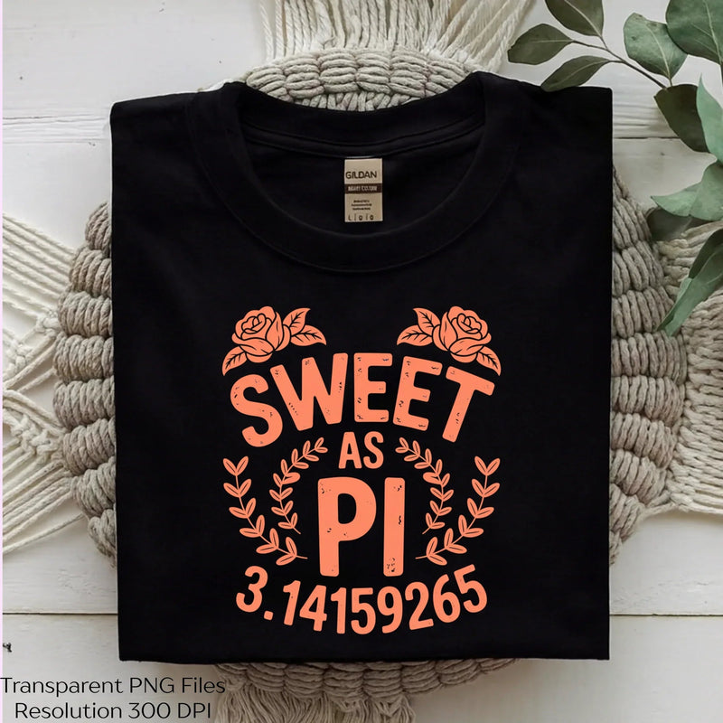 Sweet As Pi Cute Day Shirt Clipart Bundle - CraftNest - Digital Crafting and Art
