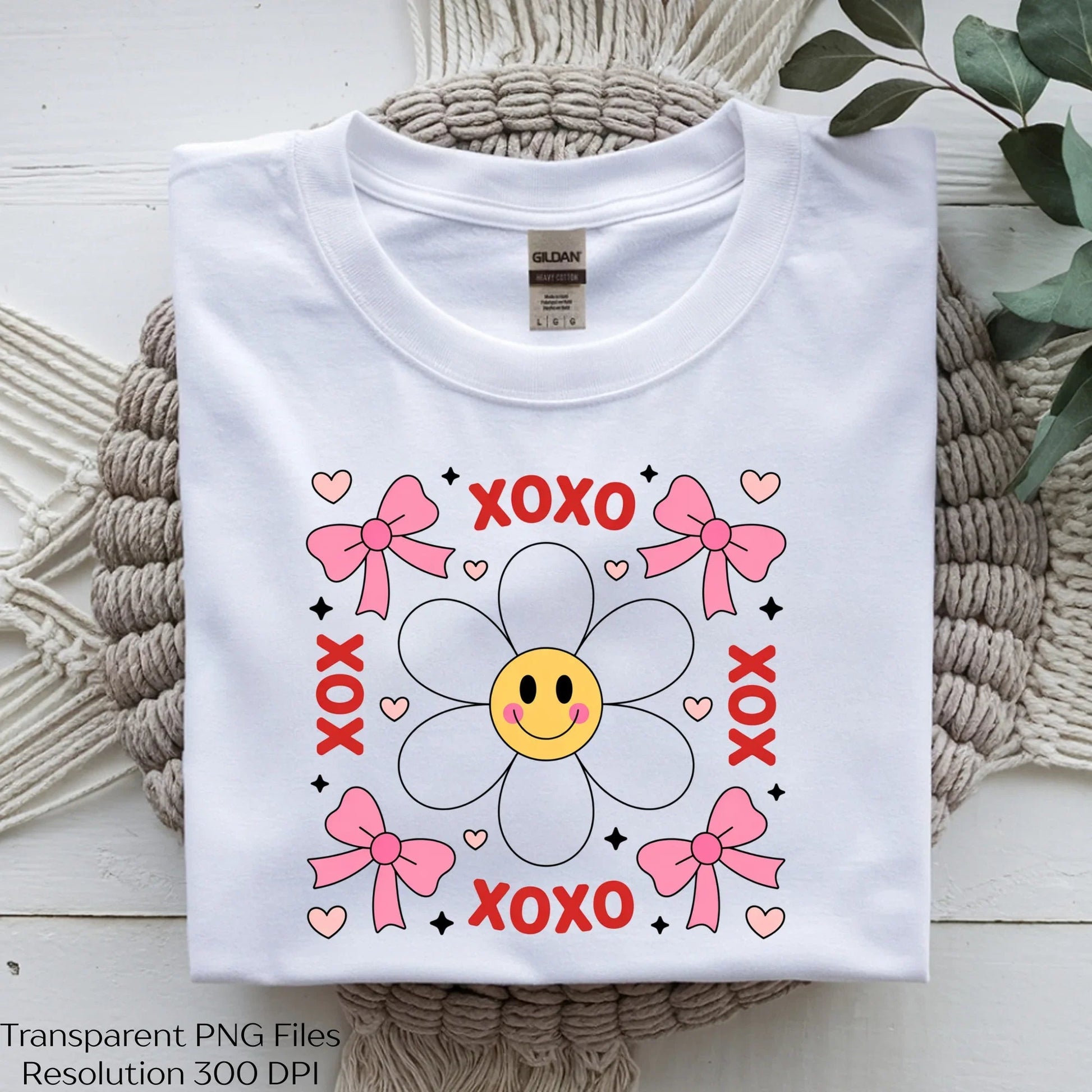 Valentine Xoxo Smiley Daisy Clipart Bundle - CraftNest - Digital Crafting and Art