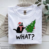 Funny Cat Christmas Tree Clipart Bundle