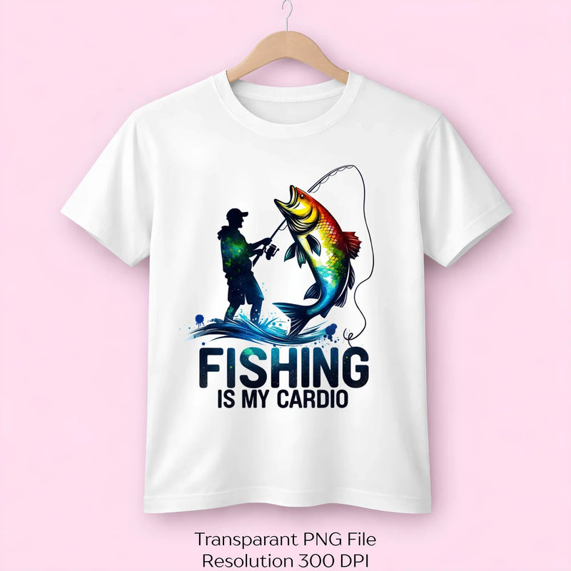 Fishing Is My Cardio Clipart Bundle - CraftNest - Digital Crafting and Art