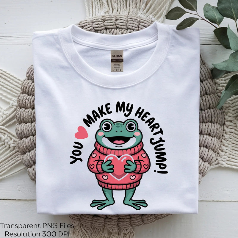 You Make My Heart Jump Frog Valentine SVG Bundle - CraftNest - Digital Crafting and Art