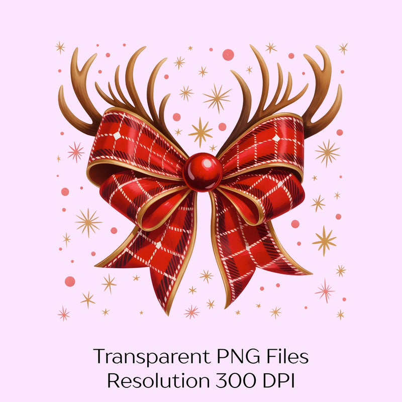 Christmas Coquette Bow Clipart Bundle - CraftNest - Digital Crafting and Art