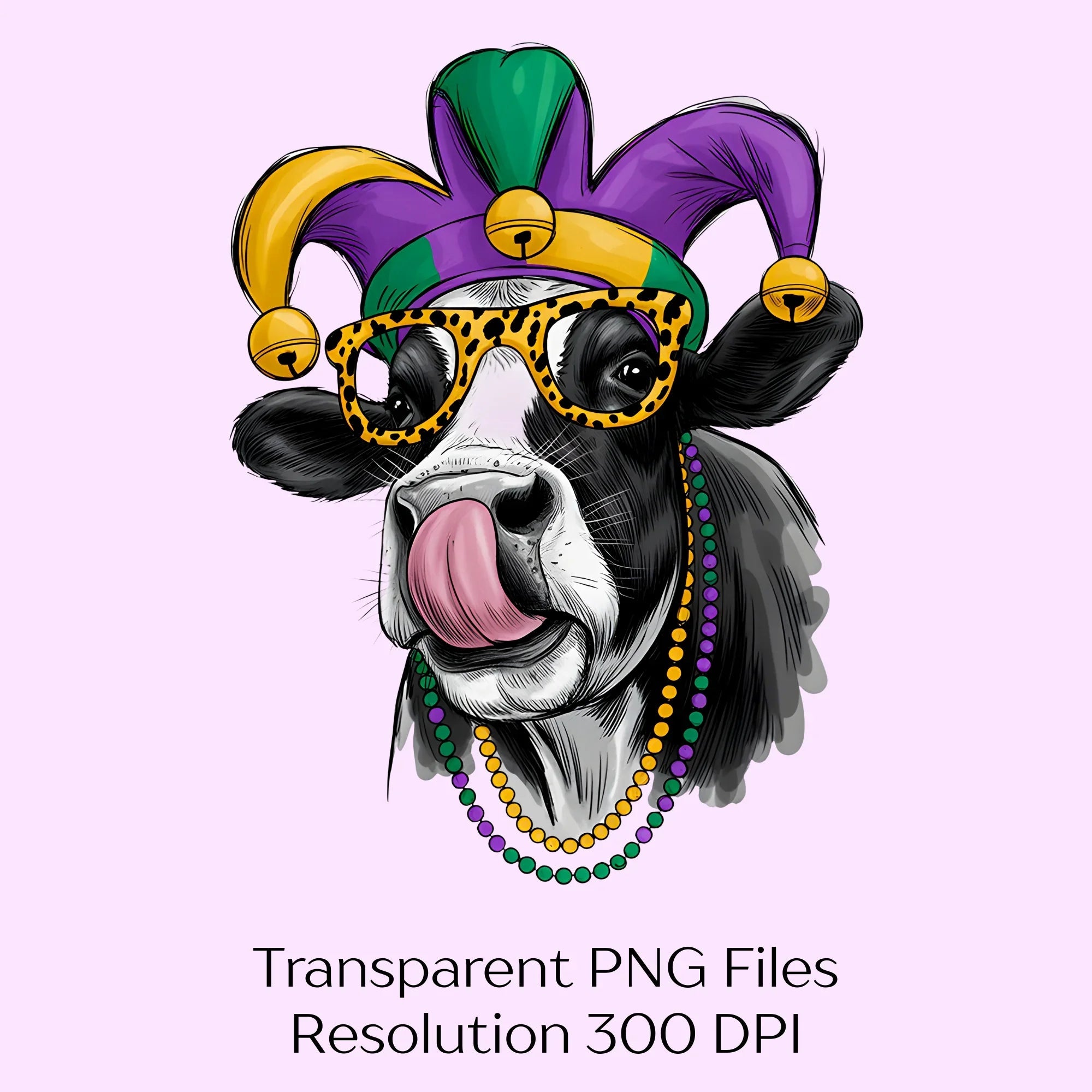 Mardi Gras Cow Crawfish Clipart Bundle - CraftNest - Digital Crafting and Art