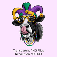 Mardi Gras Cow Crawfish Clipart Bundle - CraftNest - Digital Crafting and Art