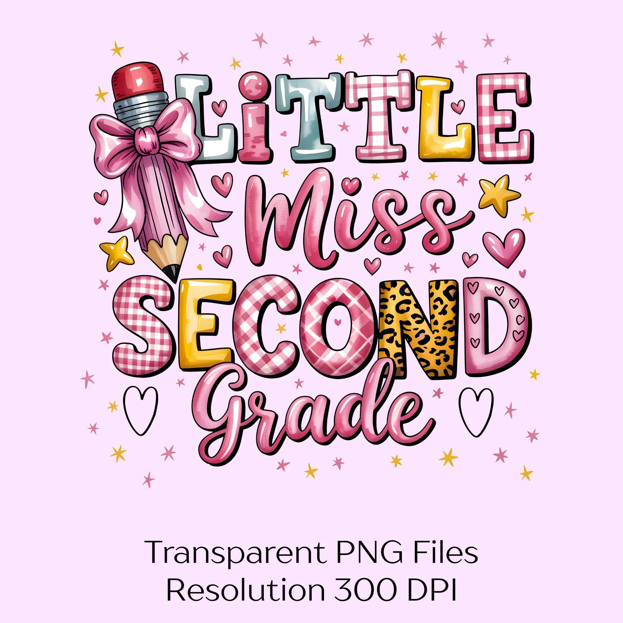 Little Miss Second Grade School Clipart Bundle - CraftNest - Digital Crafting and Art