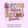 Little Miss Second Grade School Clipart Bundle