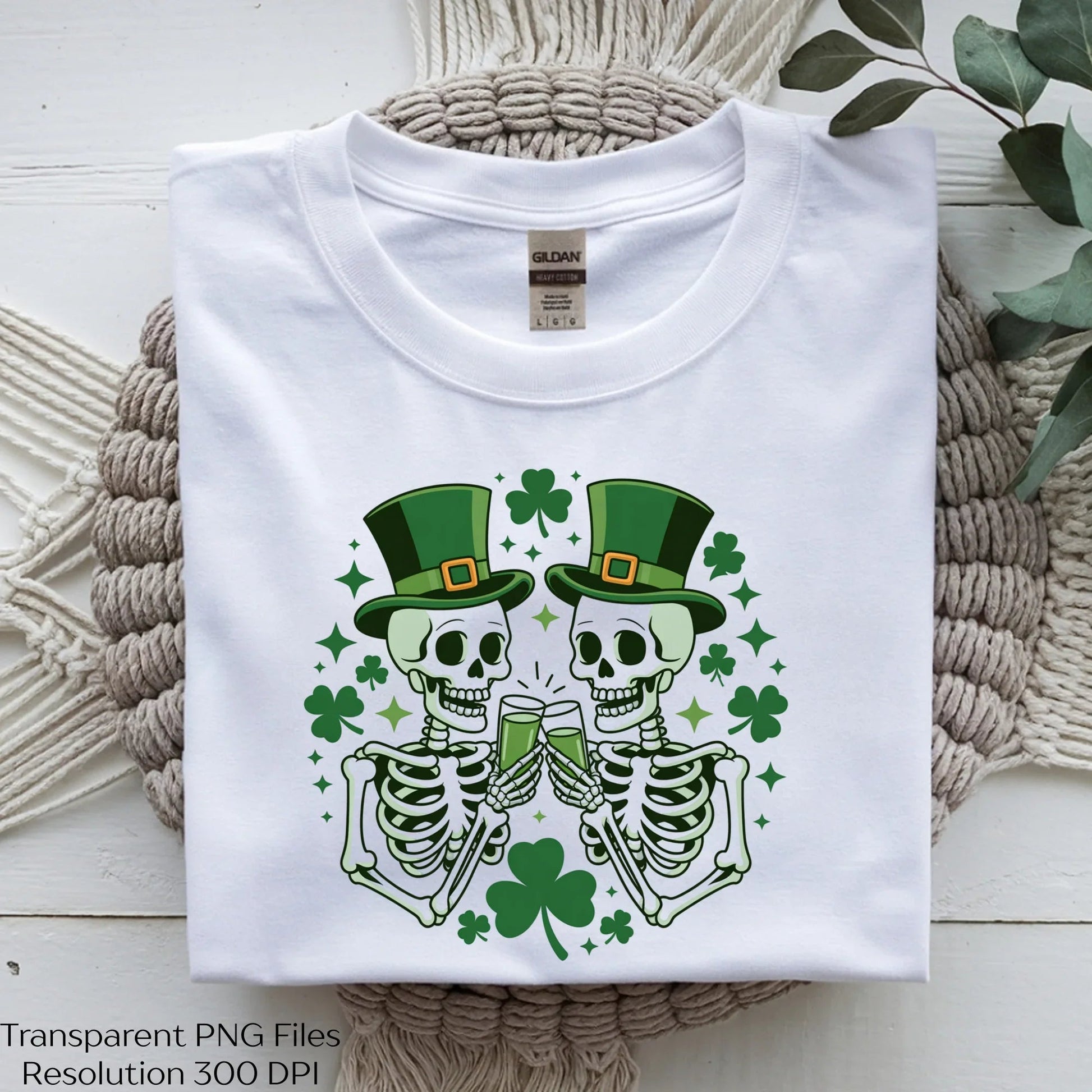 St Patrick Skeleton Cheers Irish Clipart Bundle - CraftNest - Digital Crafting and Art