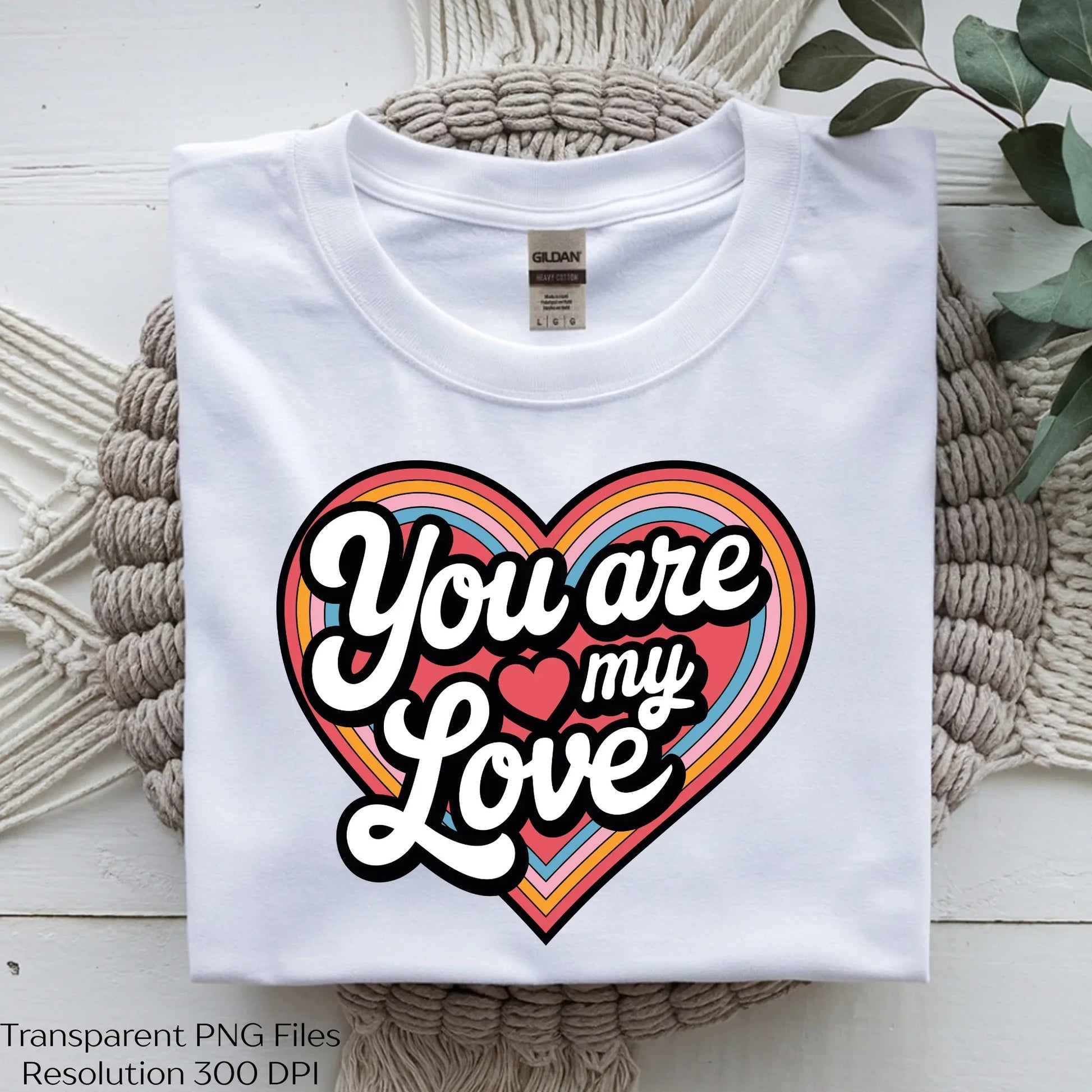 You Are My Love Valentine Retro T-Shirt Clipart Bundle - CraftNest - Digital Crafting and Art