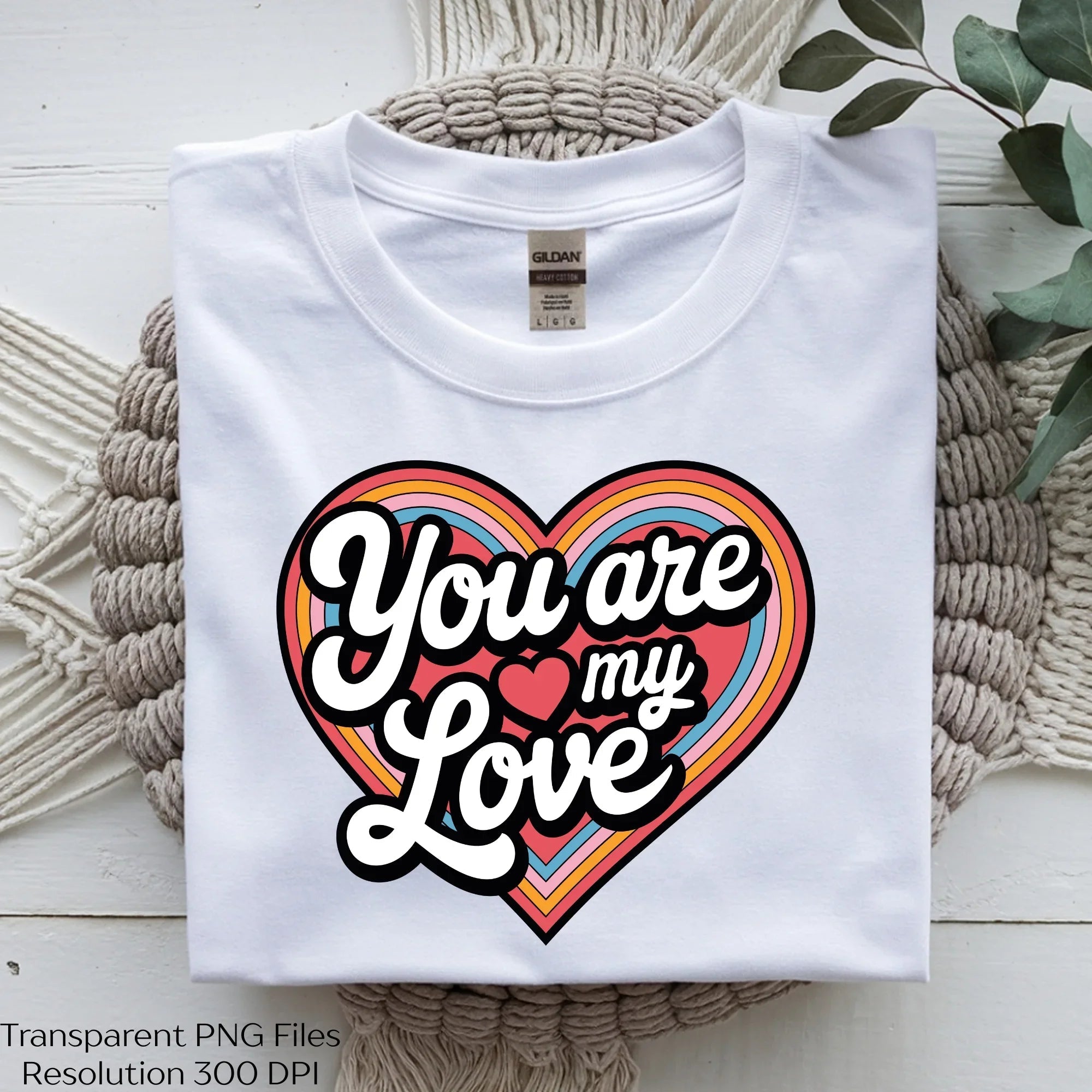 You Are My Love Valentine Retro T-Shirt Clipart Bundle - CraftNest - Digital Crafting and Art
