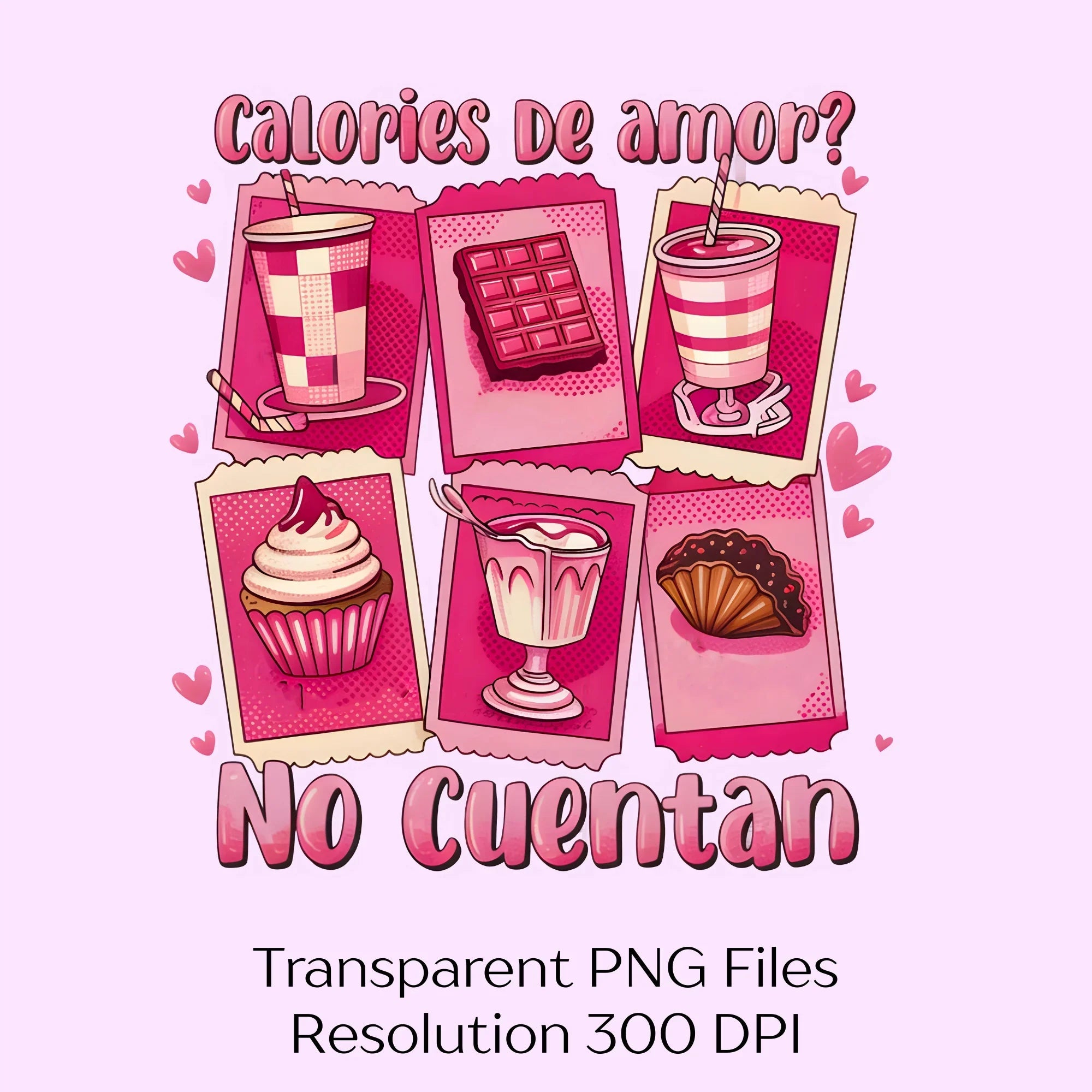 Calories De Amor Clipart Bundle - CraftNest - Digital Crafting and Art