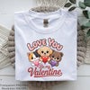 Love You Be My Valentine Cute Puppy Clipart Bundle